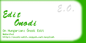 edit onodi business card