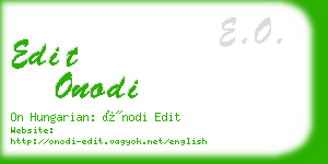 edit onodi business card